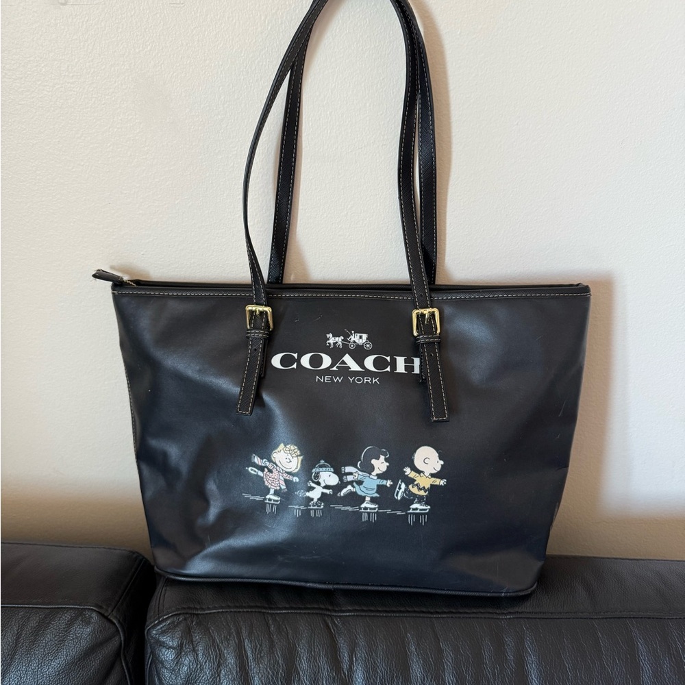 Black Peanuts Tote Bag